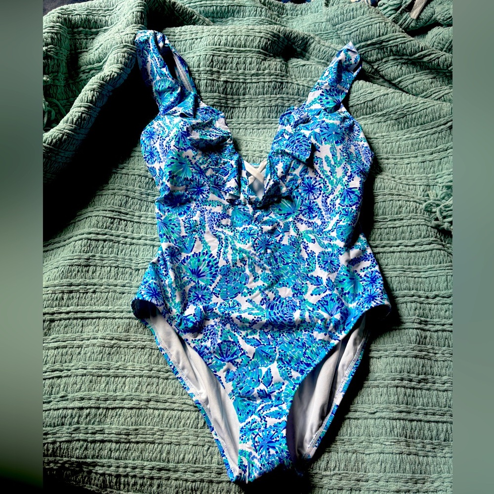 Lilly Pulitzer one piece bathing suit size 14